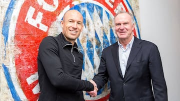 Robben y Rummenigge.