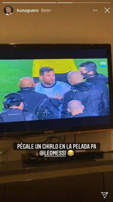 La pelea final de Messi agitó al Kun desde las redes: "Pegale un chirlo en la pelada..."