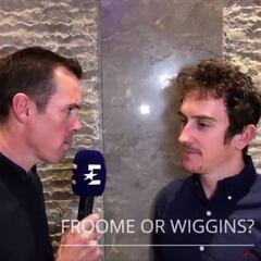 Thomas duda entre Wiggins y Froome, elige al segundo y este se ríe en Twitter: "¿Y esa pausa?"