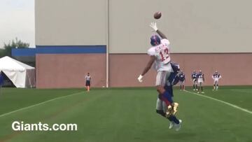 La la barbaridad de recepción de Odell Beckham Jr. en el entreno