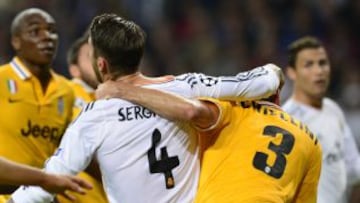 Partido de la Champions League, grupo B. Real Madrid-Juventus. 2-1. Penalti de Chiellini a Sergio Ramos por un agarrón. Cristiano anota el segundo tanto.