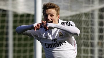 Martin Odegaard getting off the mark against Barakaldo