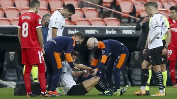 22/12/20 PARTIDO PRIMERA DIVISION
 VALENCIA CF - SEVILLA FC
 LESION
 GABRIEL PAULISTA