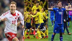 Suecia, Dinamarca o Islandia, rivales más probables de México en Rusia 2018