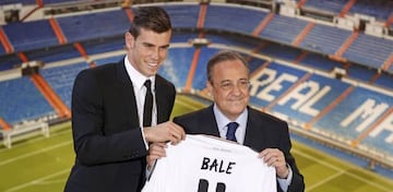 Bale and Real Madrid president, and sporting director, Florentino Pérez