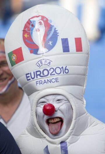 Gran ambiente en la previa de la final de la Eurocopa