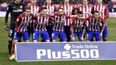 Alineaci&oacute;n del Atl&eacute;tico de Madrid frente al Villarreal. 