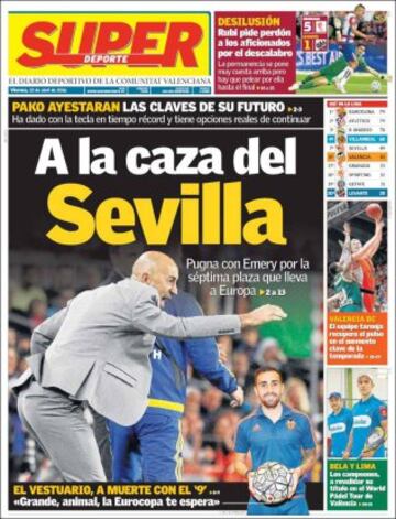 Portadas de la prensa mundial