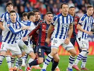 La Real Sociedad y el Levante empataron a uno en el partido de la primera vuelta en el Ciutat de Valencia.