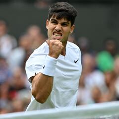 Resumen, resultado y ganador del partido de tenis entre Alcaraz y Lajal de primera ronda de Wimbledon, hoy en vivo online