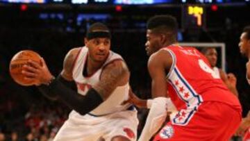 Los Knicks sobreviven a dos prórrogas ante los Sixers