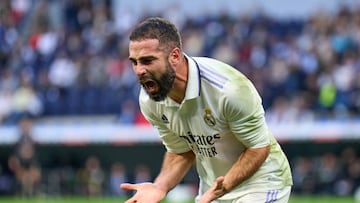 Carvajal, con el Real Madrid.