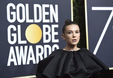 Millie Bobby Brown acudi¨® como una de las representantes de Stranger Things.