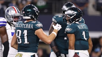 The Eagles improve to 7-2 and extend their win streak to five games, becoming the leaders of the NFC East, while the Cowboys fall to 3-6.