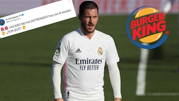 Burger King trolls Eden Hazard after Real Madrid training absence