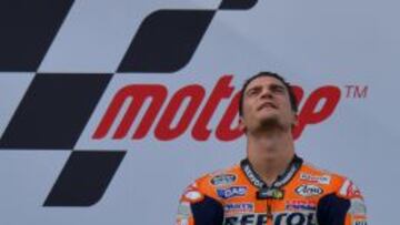 Pedrosa, tras su triunfo en Malasia.