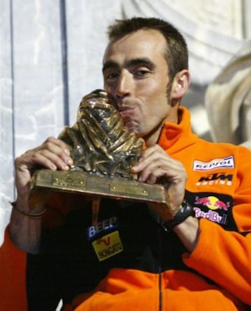 Fue ganador del Rally Dakar en 2004 en motos y en 2014 en coches. Por lo que se convirtió en el primer español en conseguir esta proeza y el tercer piloto de la historia en conseguir ganar el Dakar en la categoría de motos y coches.