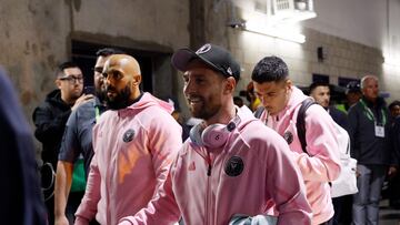 Lionel Messi, Luis Suárez and the rest of the Herons’ ex-Barcelona contingent take on former teammate Riqui Puig at Dignity Health Sports Park.