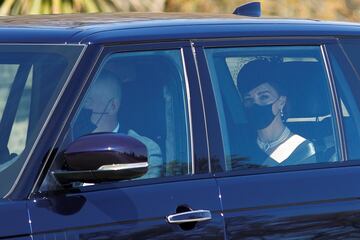 Catherine, Duquesa de Cambridge y el Príncipe William, Duque de Cambridge a la llegada a Windsor. 
 