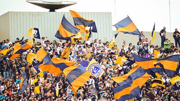 Fans o Aficion during the 1st round match between Pumas UNAM and Necaxa as part of the Liga BBVA MX, Torneo Apertura 2024 at Olimpico Universitario Stadium on January 12, 2024 in Mexico City, Mexico.