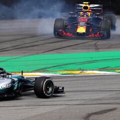 Verstappen dio un espectáculo pero Hamilton ganó en Brasil