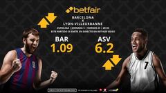 FC Barcelona vs. ASVEL Lyon-Villeurbanne: horario, TV, pronósticos, estadísticas y clasificación