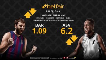 FC Barcelona vs. ASVEL Lyon-Villeurbanne: horario, TV, pronósticos, estadísticas y clasificación