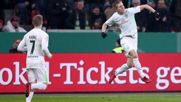 Aaron Jóhannsson anota un golazo en la derrota del Bremen en la Pokal