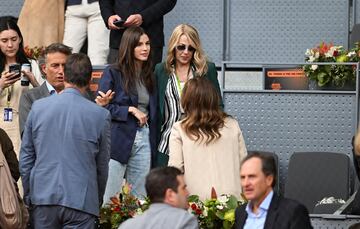 Sandra Gago durante el partido entre Rafael Nadal y Darwin Blanch en el Mutua Madrid Open.