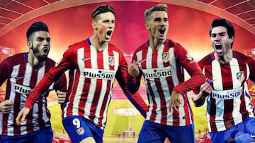 Ataque total del Atleti: Torres, Griezmann, Carrasco y Gaitán