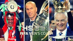 Zidane, Santos and Ranieri nominated for FIFA Best Coach