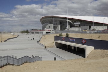 Después de la fiesta, continúan las obras en el Wanda Metropolitano