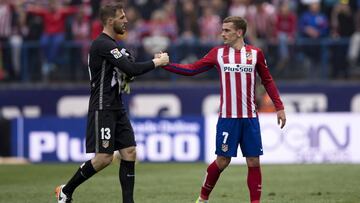 Oblak y Griezmann. 