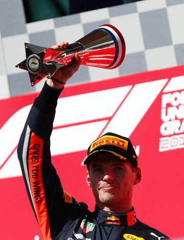 El holandés Max Verstappen, tercero en Austin.