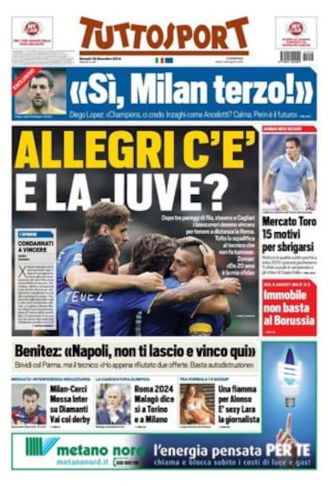 Portadas de la prensa deportiva