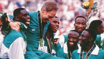 La selección de Nigeria ganó el oro en los Juegos Olímpicos de Atlanta 1996.