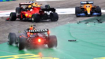 Así fue la accidentada salida en Hungaroring