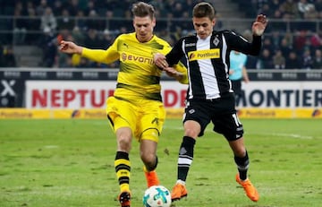 Thorgan Hazard in a match against Borussia Dortmund.