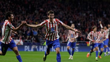 Le Normand celebra su gol ante el Tottenham.