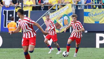 Pablo Barrios, en su debut con el Atlético.