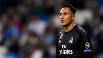 El portero costarricense del Real Madrid, Keylor Navas, durante un partido.