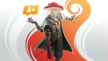 fortnite recomienda a un amigo skin champiñon colorado