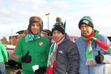 Así se vive el partido en el estado de Ohio para el encuentro entre la selección mexicana y el conjunto de las Barras y las Estrellas.