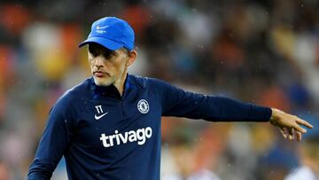 UDINE, ITALY - JULY 29: Thomas Tuchel, Manager of Chelsea reacts during the pre-season friendly between Chelsea and Udinese Calcio at Dacia Arena on July 29, 2022 in Udine, Italy.  (Photo by Darren Walsh/Chelsea FC via Getty Images)