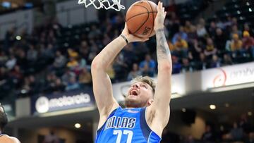 INDIANAPOLIS, IN - JANUARY 19: Luka Doncic #77 of the Dallas Mavericks shoots the ball against the Indiana Pacers at Bankers Life Fieldhouse on January 19, 2019 in Indianapolis, Indiana. NOTE TO USER: User expressly acknowledges and agrees that, by downloading and or using this photograph, User is consenting to the terms and conditions of the Getty Images License Agreement. Andy Lyons/Getty Images/AFP
== FOR NEWSPAPERS, INTERNET, TELCOS & TELEVISION USE ONLY ==