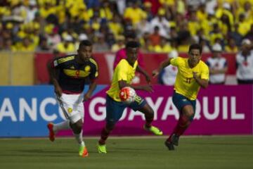 Colombia le gana a Ecuador y hace una jornada perfecta