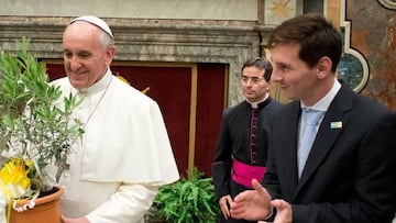 El día en que el Papa Francisco hizo llorar a Messi - AS USA