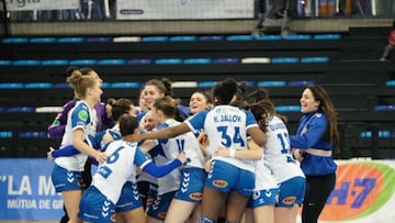 El Granollers celebra la clasificaci¨®n.