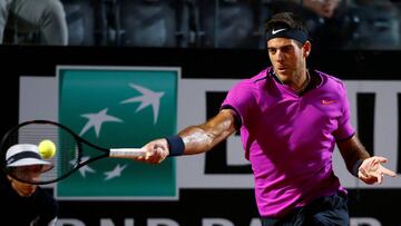 Pella (0-3) Del Potro: debut arrollador en Roland Garros 2017