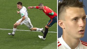 Golovin dice lo que el mundo vio: el relax de Espa?a contra Rusia